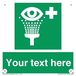 Custom Eye Wash Station Sign